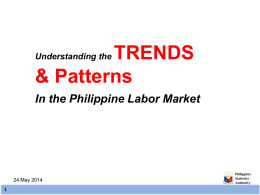 Understanding the Trends and Patterns in the Philippine Labor Market