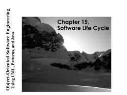 Lecture Notes on Software Life Cycle