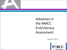 PARCC Assessment Design