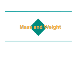 Mass-Weight - topsofscv.org