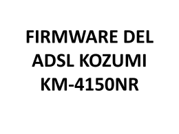 FIRMWARE DEL ADSL KOZUMI KM-4150NR Paso 1.