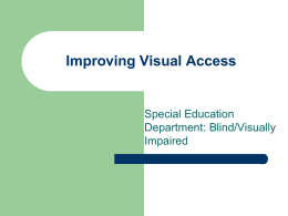 Improving Visual Access PowerPoint