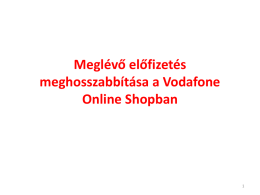 Új flottaelőfizetés rendelése a Vodafone Online Shopban