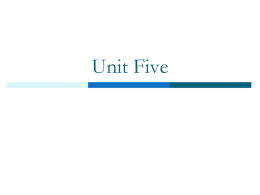 Unit 5---Complex Sentences