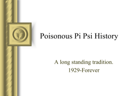 30`-31` - "Poisonous" Pi Psi Ques
