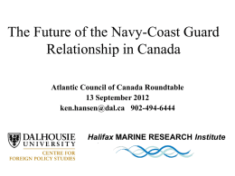 The Future of the Navy-Coast Guard Relationship in Canada