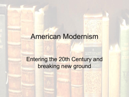 Modernism powerpoint 2
