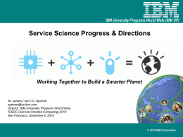 Service Science Progress and Directions