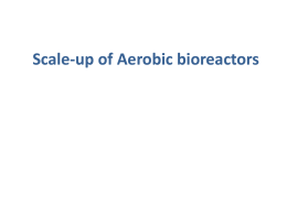 Scale-up of Aerobic bioreactors
