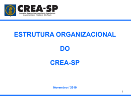 Estrutura Organizacional do Crea-SP