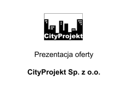 CityProjekt Sp. z oo