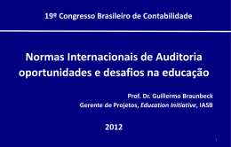 Guillermo Braunbeck - 19º Congresso Brasileiro de Contabilidade