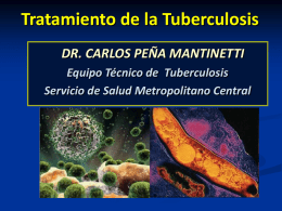 Tratamiento de la Tuberculosis - Hospital Clinico San Borja Arriaran