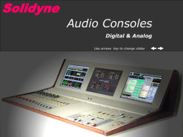 PowerPoint demo:Audio Consoles