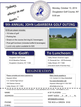 LaBARBERA GOLF OUTING - American Federation of Umpires(AFU)