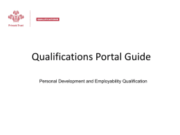 PDE Portal Guide - The Prince`s Trust