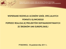 Prezentacja Starostwa Powiatowego w Gliwicach