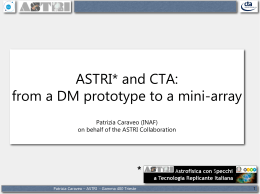 ASTRI SST-2M Prototype - FIT Fondazione Internazionale Trieste