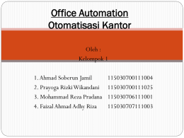 Office Automation Otomatisasi Kantor