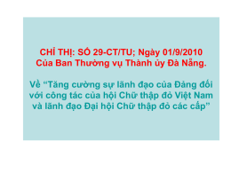 chithi29 - Hội Chữ Thập Đỏ Đà Nẵng