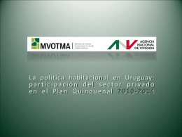 2010-2014 - Agencia Nacional de Vivienda