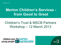 Presentations - Merton Partnership