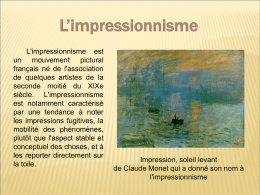 L`impressionnisme