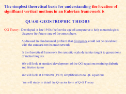 09. Quasi-Geostrophic Theory 1