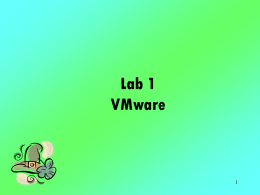 Lab 1: VMware