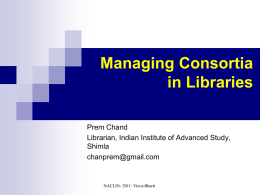 Library Consortia
