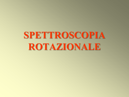 Spettroscopia molecolare: spettri rotazionali
