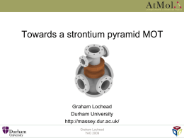 Towards a strontium pyramid MOT