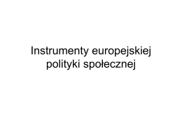 Instrumenty europejskiej PS