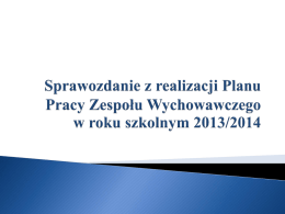 sprawozdanie ZW - ZS w Żurawiczkach