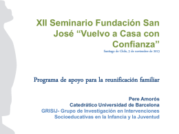Reunificación - Fundación San José