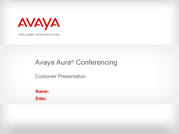Avaya Aura Conferencing 6