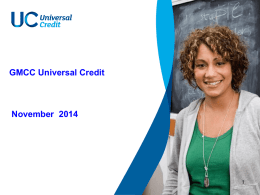 Universal Credit - Manchester Community Central