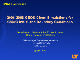 2006-2008 GEOS-Chem Simulations for CMAQ Initial and