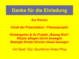 Sportlehrer Dieter Pflug