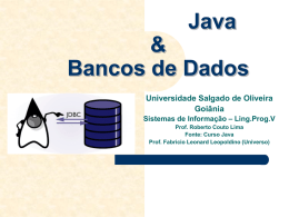 Java e Bancos de Dados - super gestor sistemas