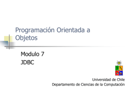 Java7-JDBC - Intranet DCC