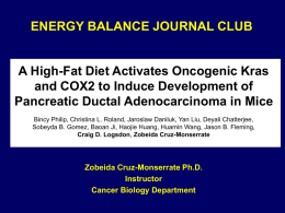 of Oncogenic K-Ras - MD Anderson Cancer Center
