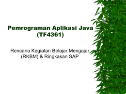 RKBM MK Java (Gasal 1112)