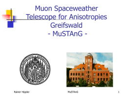 MuSTAnG - Muon Spaceweather Telescope for Anisotropies