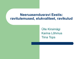 Neeruasendusravi Eestis