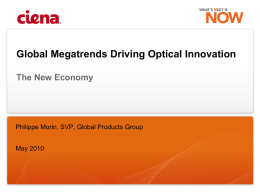 Ciena + MEN Corp Presentation