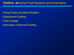 Domino-Style Normal Faulting Domino