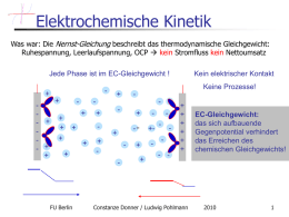 Elektrochemische Kinetik (Folien)