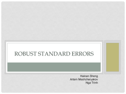 Robust standard errors