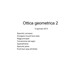 Ottica geometrica 2 - Dipartimento di Fisica